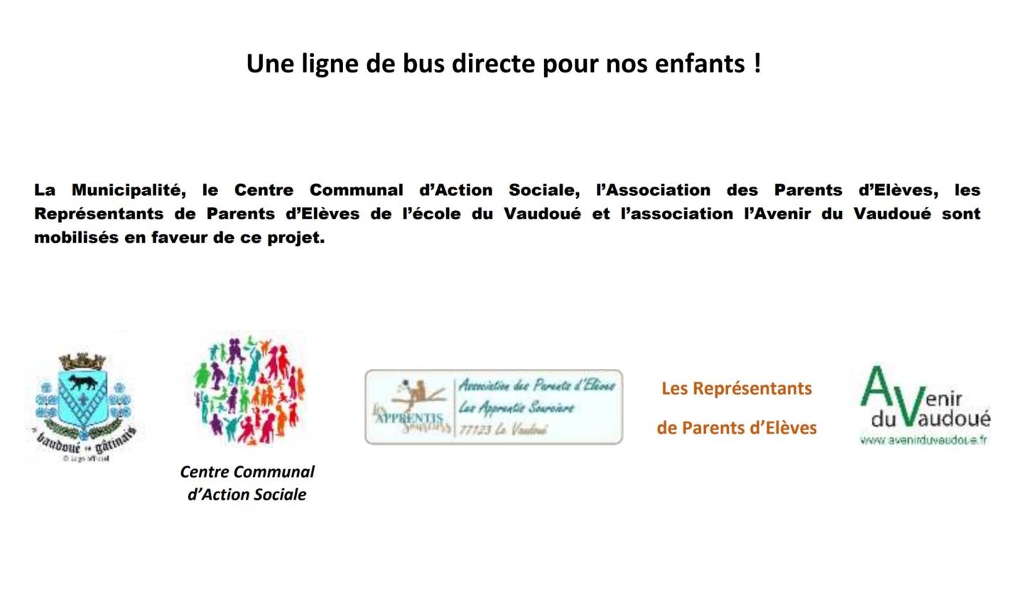 PÉTITION : Une ligne de bus directe pour nos enfants !