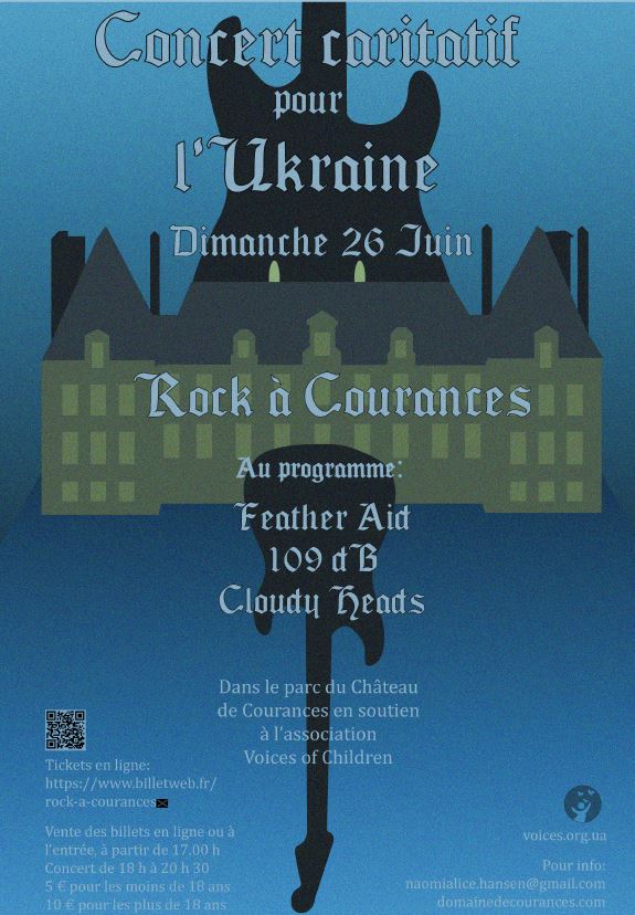 26 juin : ROCK à Courances en faveur des enfants Ukrainiens