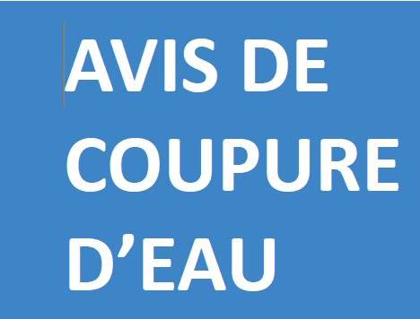 ANNULATION Coupure générale de l’eau du 28 juin