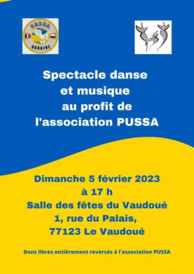 Spectacle Danse et Musique au profit de l’Association PUSSA