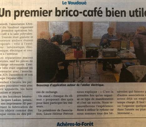 BRICO-CAFÉ au VAUDOUÉ le 15 avril