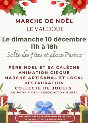 Dimanche 10 décembre : le Marché de Noël des Apprentis Sourciers !