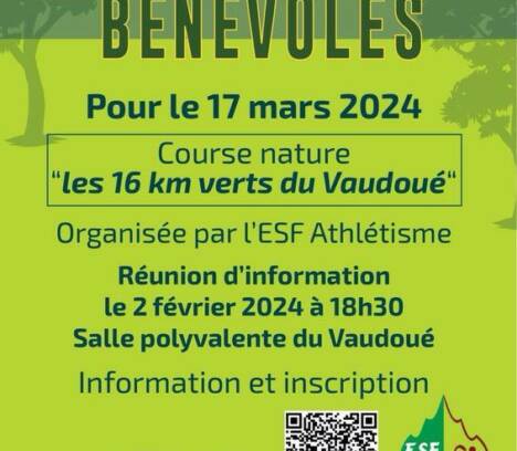 Course des 16 kms verts du Vaudoué : recherche 70 bénévoles