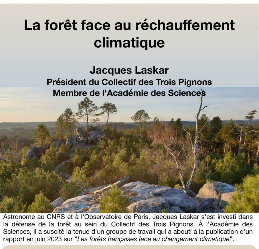 3 mai : Conférence-débat ‘La forêt face au réchauffement climatique’