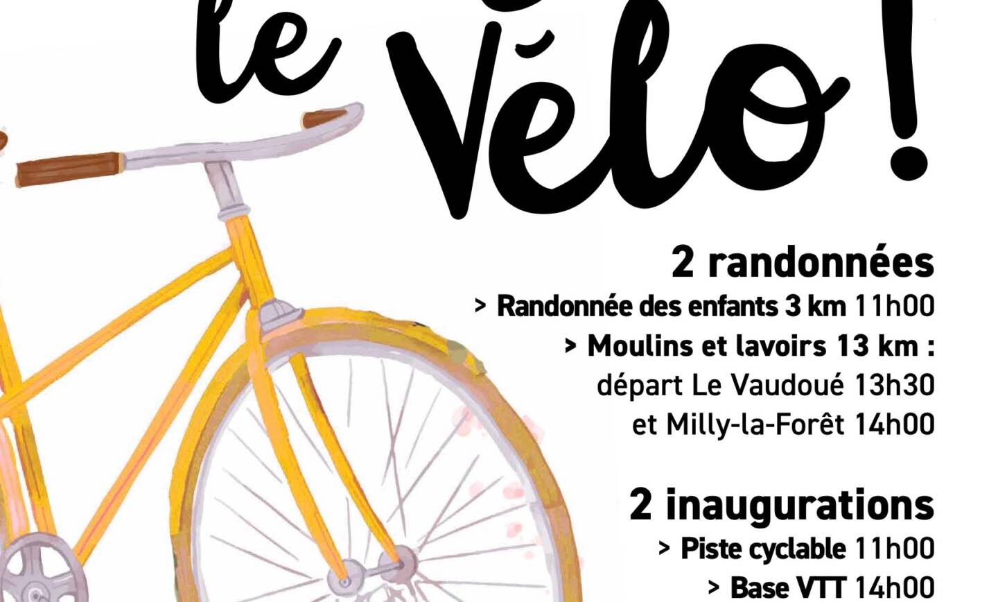 Osez le vélo : Départ du Vaudoué le 15 juin à 13h30 !