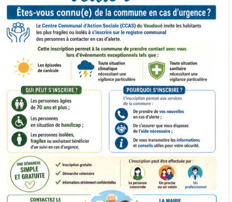 CCAS – Ensemble, restons vigilants et solidaires