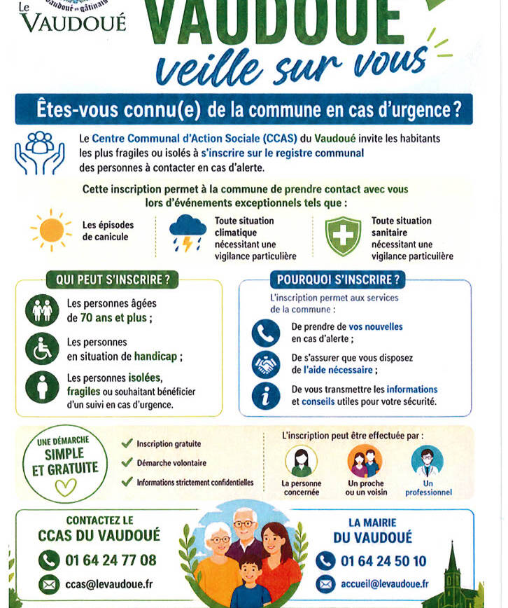 CCAS – Ensemble, restons vigilants et solidaires