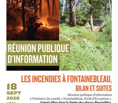 Réunion publique d’information à Fontainebleau